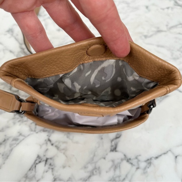 AIMEE KESTENBERG Broadway Mini Crossbody Bag Tan Pebbled Leather - Picture 8 of 16